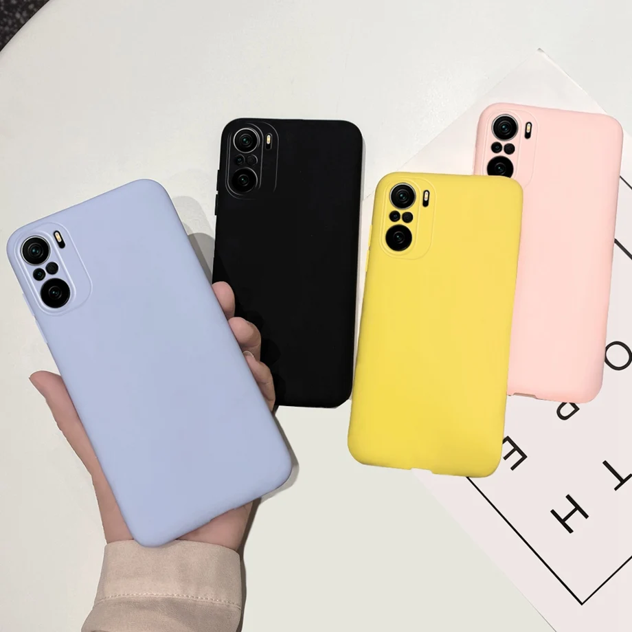 For Xiaomi Poco F3 Case 6.67 inch Candy Color Rubber Silicone Phone Sets Case For Xiaomi pocof3 poco F 3 5G M2012K11AG Bumper