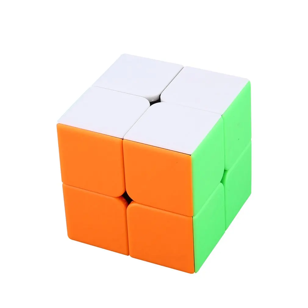 Alta velocidade Magic Cube Puzzle Brinquedos para Crianças, Aprendizagem Profissional e Brinquedos Educativos, 2x2