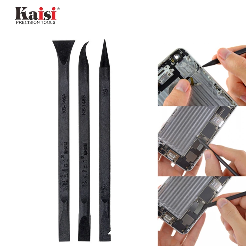 Kaisi-Kit de herramientas de apertura de teléfono 8 en 1, carcasa de repuesto para iPhone, pantalla y tableta, palanca de Metal, herramientas de desmontaje de acero inoxidable