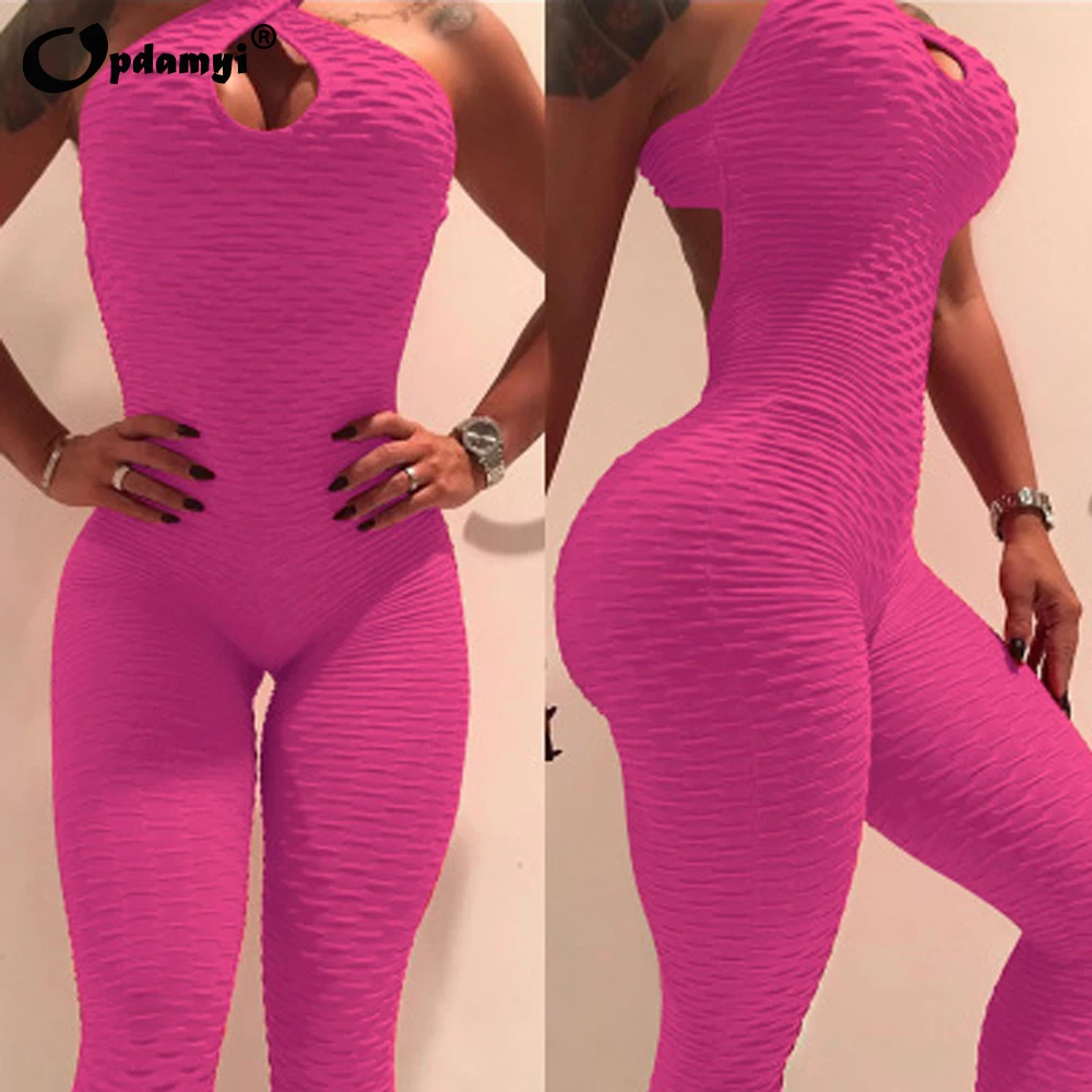 Women Texture Bodysuit Sleevesless Sport Backless Sexy Slimming Bodycon Rompers Jumpsuit Cross Backless Yoga Pants Bodysuit Set