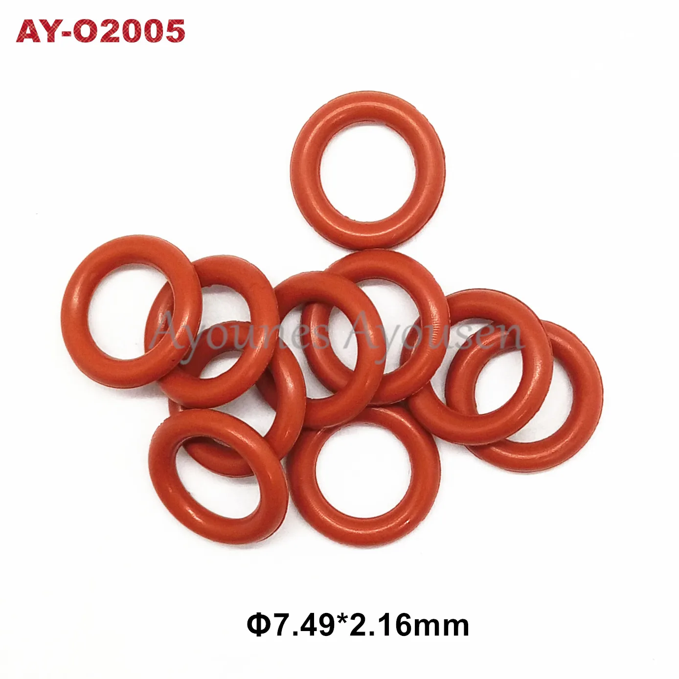 200pieces 7.49*2.16mm fuel injector seals Oring for Mazda Engine replacement parts (AY-O2005)