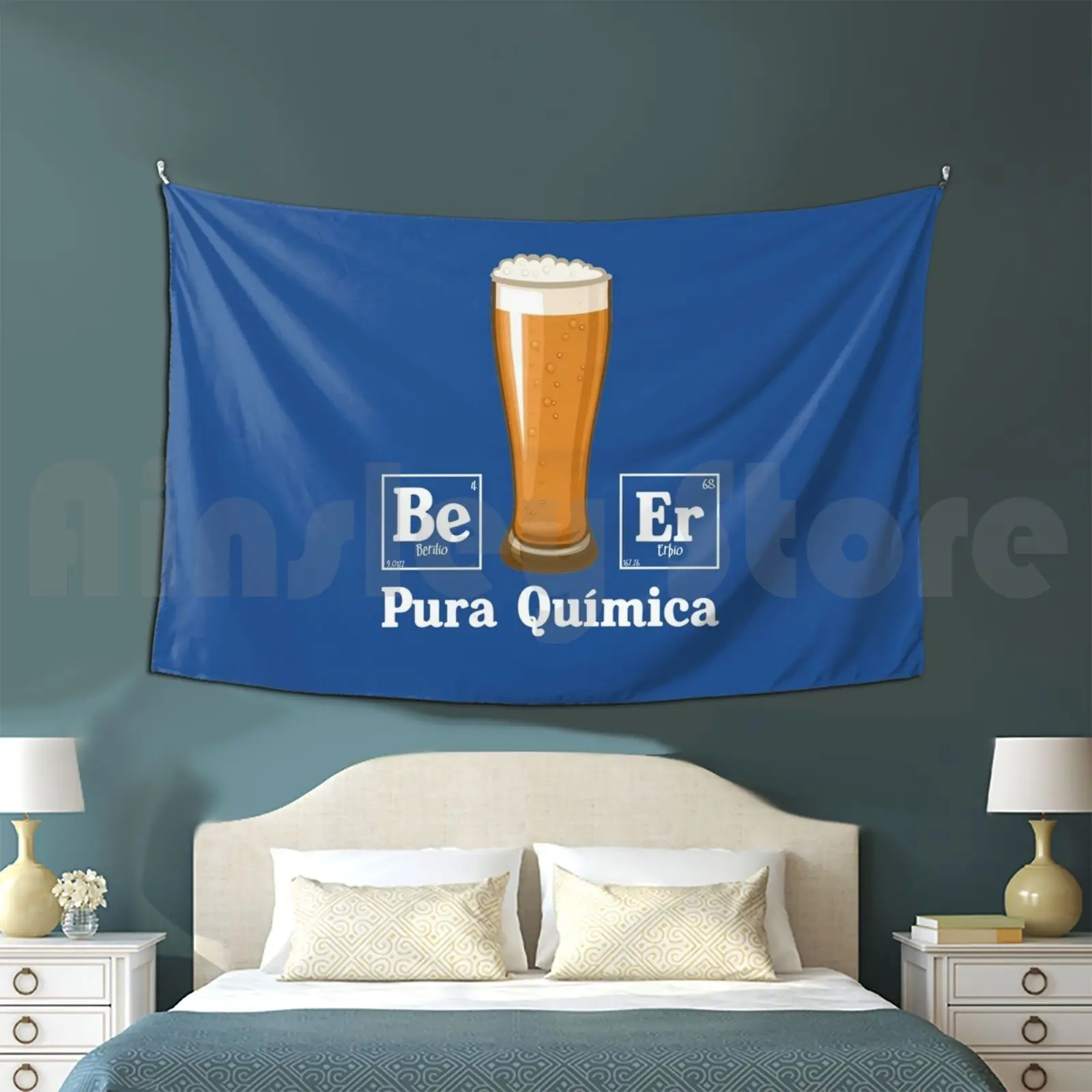 Pura Quimica ( Oscura ) Customized Tapestry Química Cerveza Pura Química Berilio Erbio Walter White