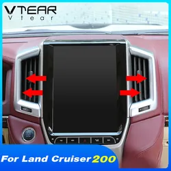 Vtear dashboard front air outlet cover decoration car inner trim interior accessories parts For Toyota LAND CRUISER 200 2020