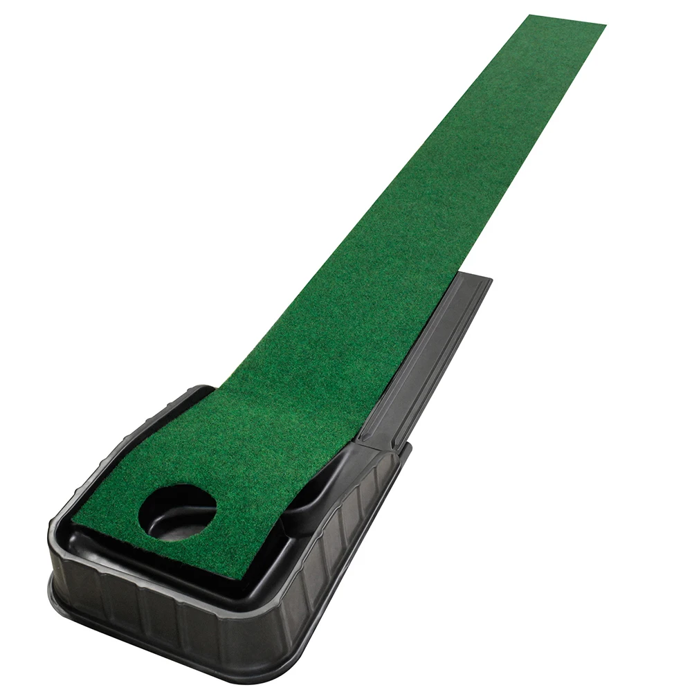 Alfombra de Golf para interiores, Putting Green Mat, práctica con retorno de pelota, entrenador, alfombra de entrenamiento, suministros para