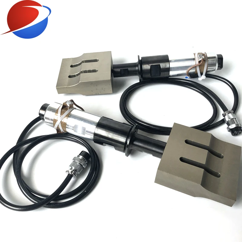 20K 2000W High Power Ultrasonic Welding Transducer/Converter/Sensor For Mask Sealing Machine 110x20mm Horn