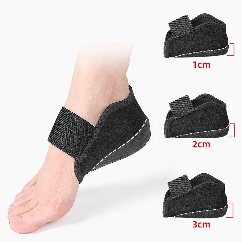 1-3 cm Unsichtbare Höhe Erhöhen Silikon Socken Gel Ferse Pad Orthopädische Arch Support Ferse Kissen Sohlen Einlegesohle fuß Unisex – Detail 1