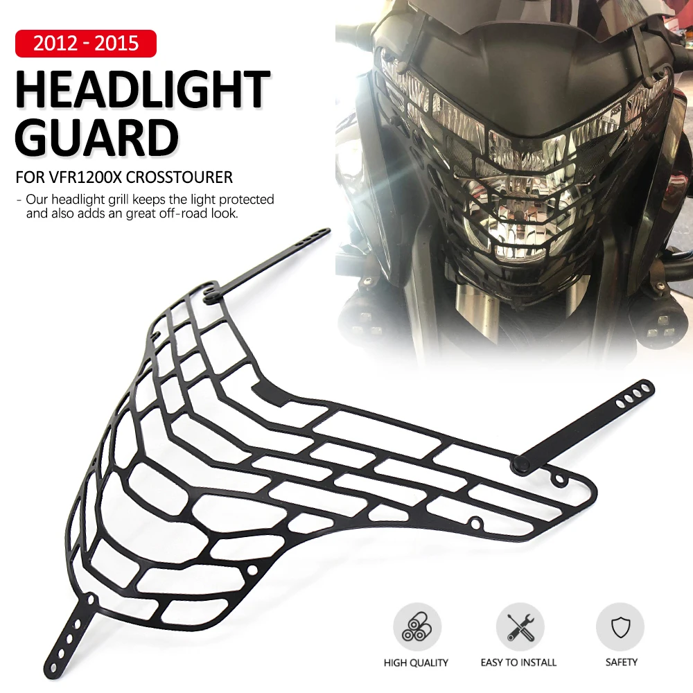 New VFR 1200 V 2012 2013 2014 2015 Motorcycle Head Light Headlight Protector Guard Grill Cover For Honda VFR1200X Crosstourer