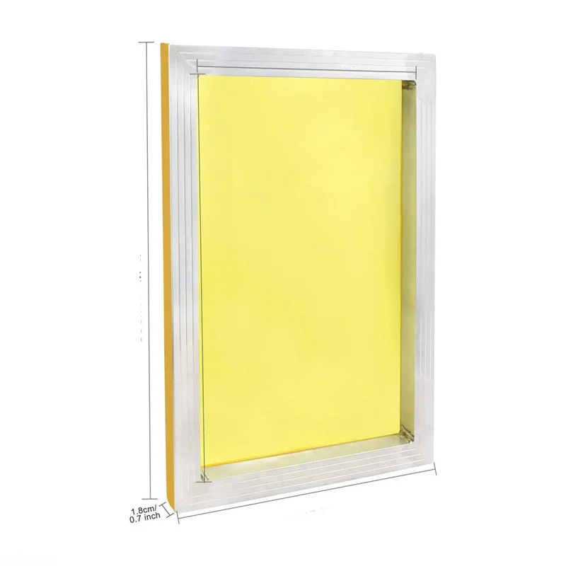 Imagem -06 - Moldura para Impressão de Serigrafia Peças Alumínio Pré-esticado 250m 300m 350m 380m Malha Amarela para Impressão de Tela Placa de Circuito