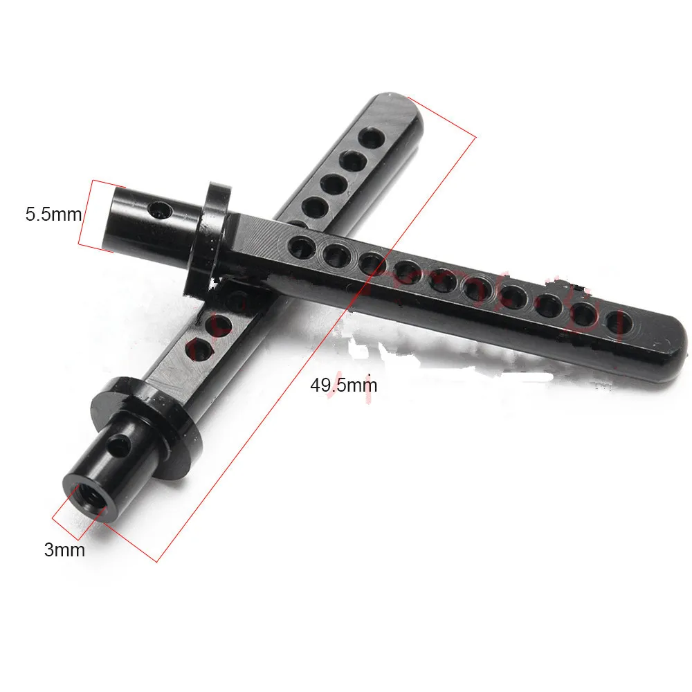 4 قطعة أسود/فضي معدن الجسم شل حامل آخر استبدال قطع الغيار ل 1/10 RC سيارة محوري SCX10 90046 90047 90059 90060
