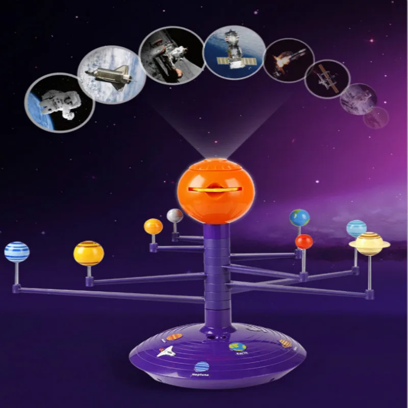 New Solar System Planetary Instrument Model Astronomical Science Eight Planets 3D Celestial Body Instrument Projector  Toys