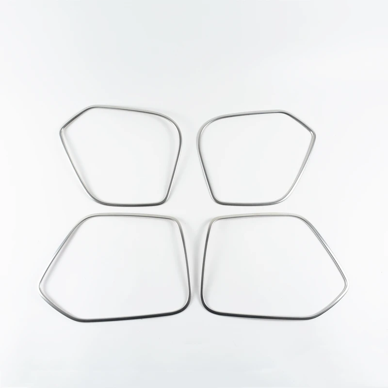 Stainless Steel Car Door Audio Speaker Frame Decoration Cover Trim For Audi Q3 2012-2016 Styling Interior Accessories
