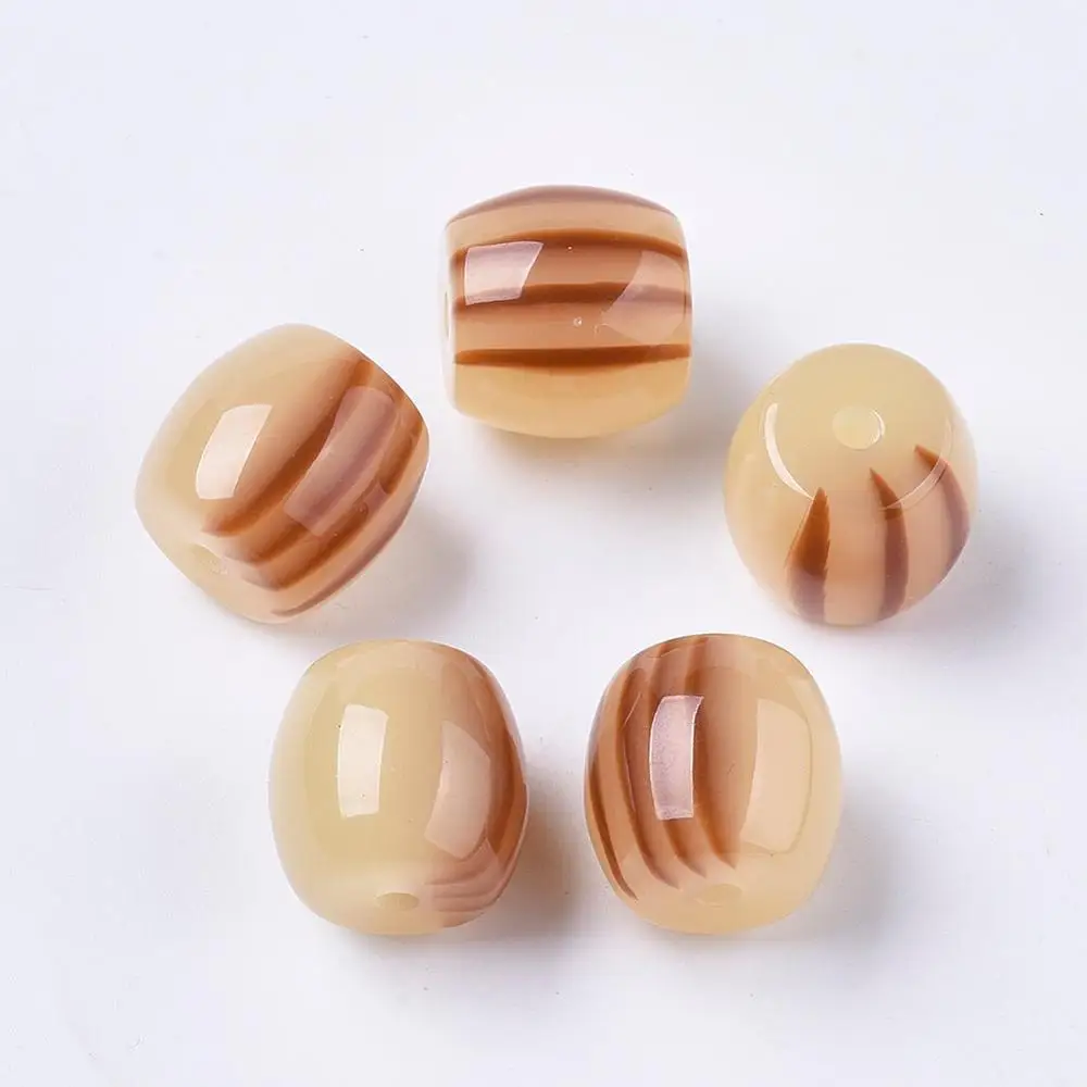 20pcs Imitation Resin Column Beads for Jewelry Making DIY Bracelet Necklace Accessories Decor