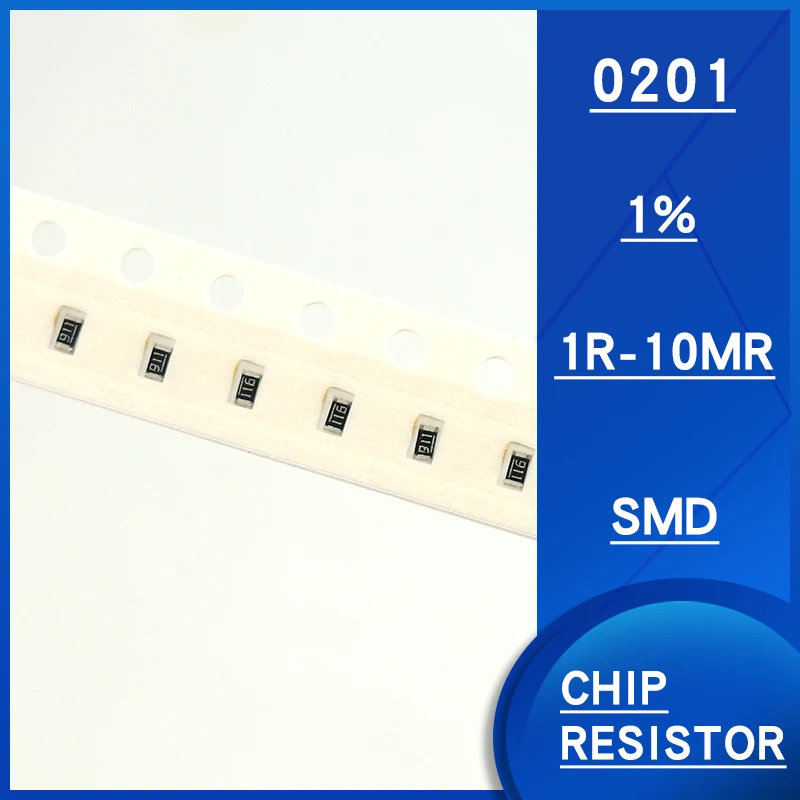 100 шт./лот 0201 SMD резистор 0R ~ 10 м 1/20 Вт 0 1 5,1 10 100 150 220 470 510 Ом 1K 2,2 K 10K 100K 0R 1R 10mR 100R 150R 220R 330R