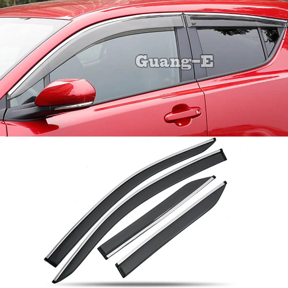 

For Toyota C-HR CHR 2017 2018 2019 2020 2021 Car Sticker Styling Cover Lamp Plastic Window Glass Wind Visor Rain/Sun Guard Vent