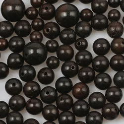 6/8/10/12/15mm Burmese Sandalwood Wooden Spacer Beads Round Balls Natural Wood Loose Beads For Jewelry Making Diy Accessories