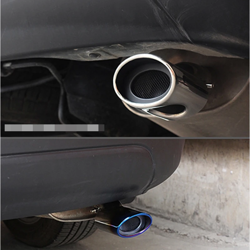 Stainless Steel Car Exhaust Tip Muffler Pipe Cover For Mitsubishi Outlander 4 3 2019 2018 2017 2016 2015 2014 2013 Accessories