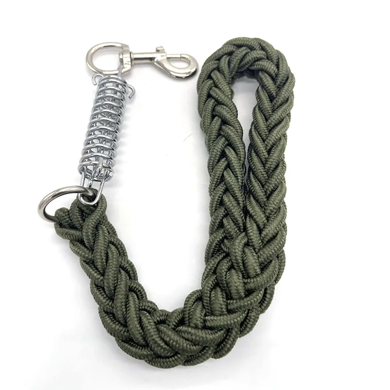 New 50cm Length Nylon Dog Leash Super Strong Dog Collar Lead For Medium Large Dogs with Spring Anti Pull Leash