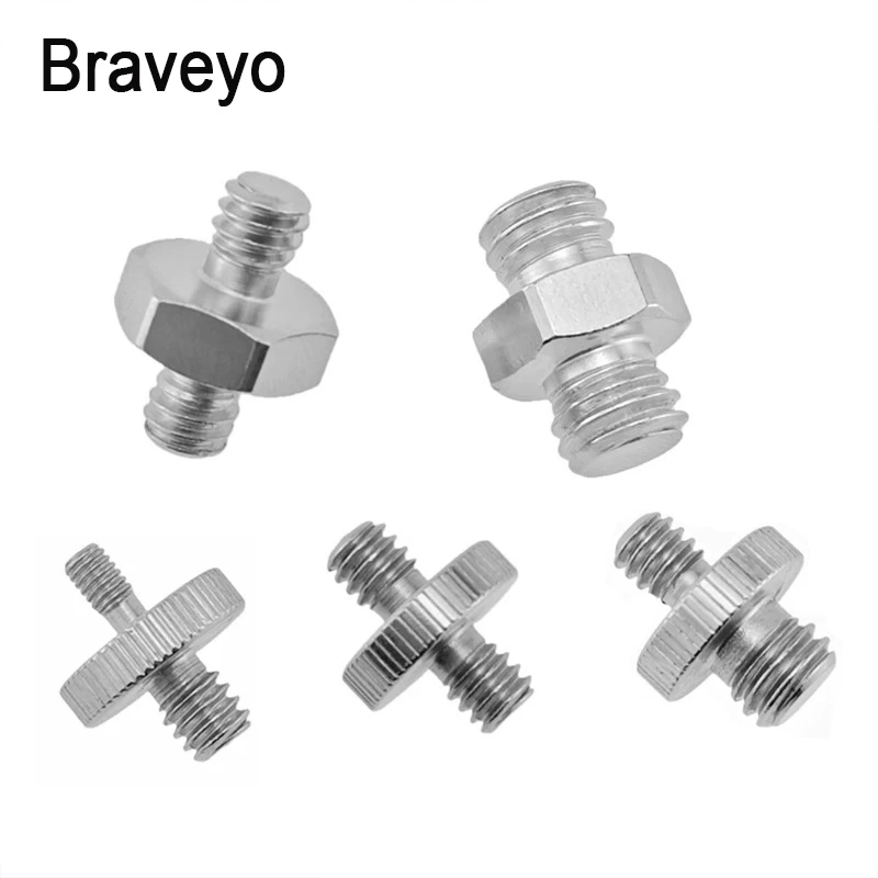 M4 1/4 3/8 Cal kamera konwersji śruba z męskiego na męskie śruba Adapter uniwersalny akcesoria fotograficzne dla lustrzanka cyfrowa głowica kulowa