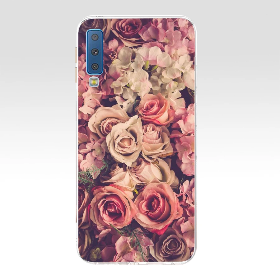 for Samsung Galaxy A7 2018 mobile phone case silicone color printing back cover on Samsung A7 2018 A750 A750F 6.0 inches