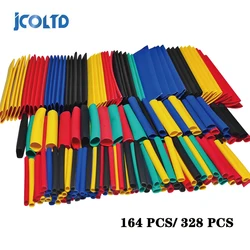 164pcs kit de tubo de psiquiatra de calor encolhendo sortidas poliolefina isolação sleeving tubo de psiquiatra de calor cabo de fio 8 tamanhos