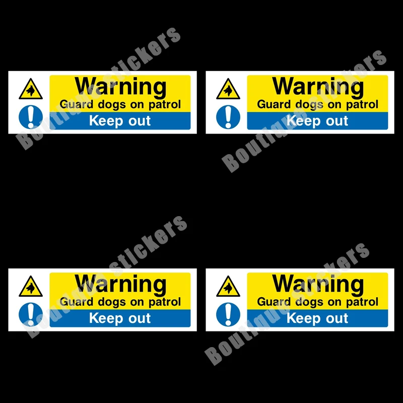 Guard Dog Hot Sale Sticker on 4X Patrol Logo Sticker Waterproof and Practical To Remind Everyone Die-cut Vinyl Novelty Decals