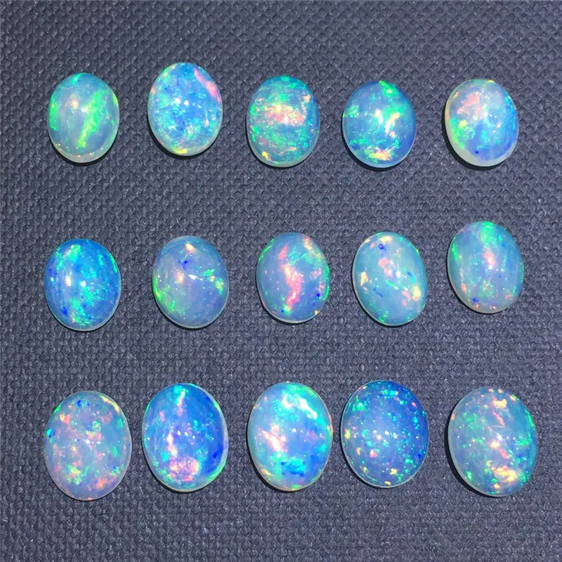 Jewelry 4mm*6mm to 8mm*10mm natural opal loose gemstone whole price opal loose stone for jewelry DIY