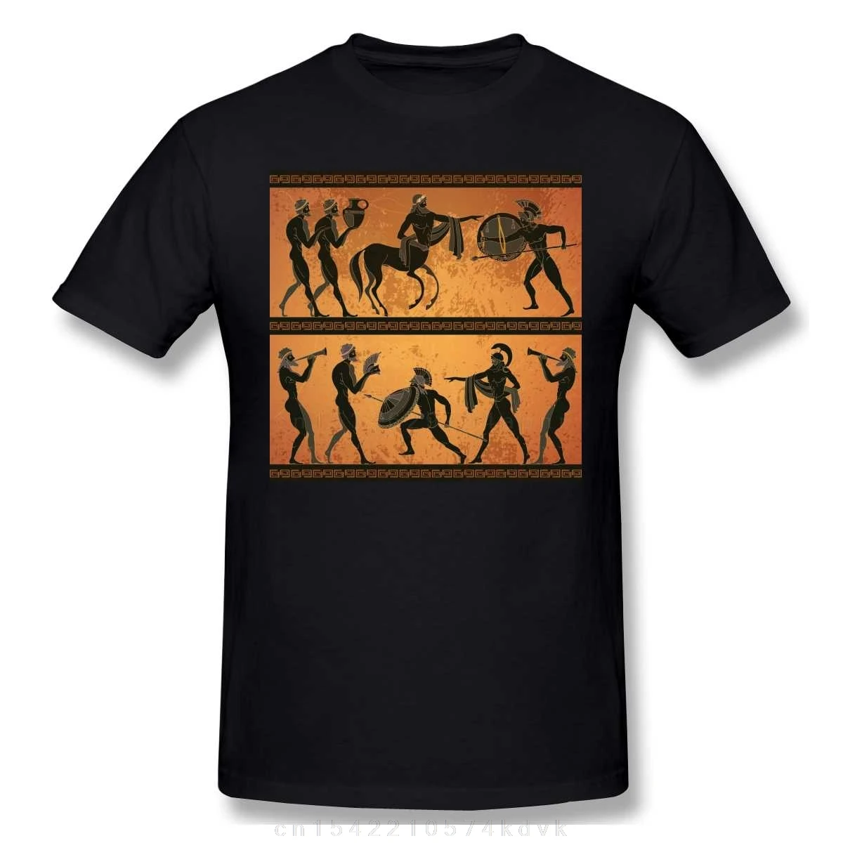 Men tshirt summer tops for T Shirt Men Short Sleeve Ancient Greece Scene With Black Figure Ancient Greek MythologyT-Shirt