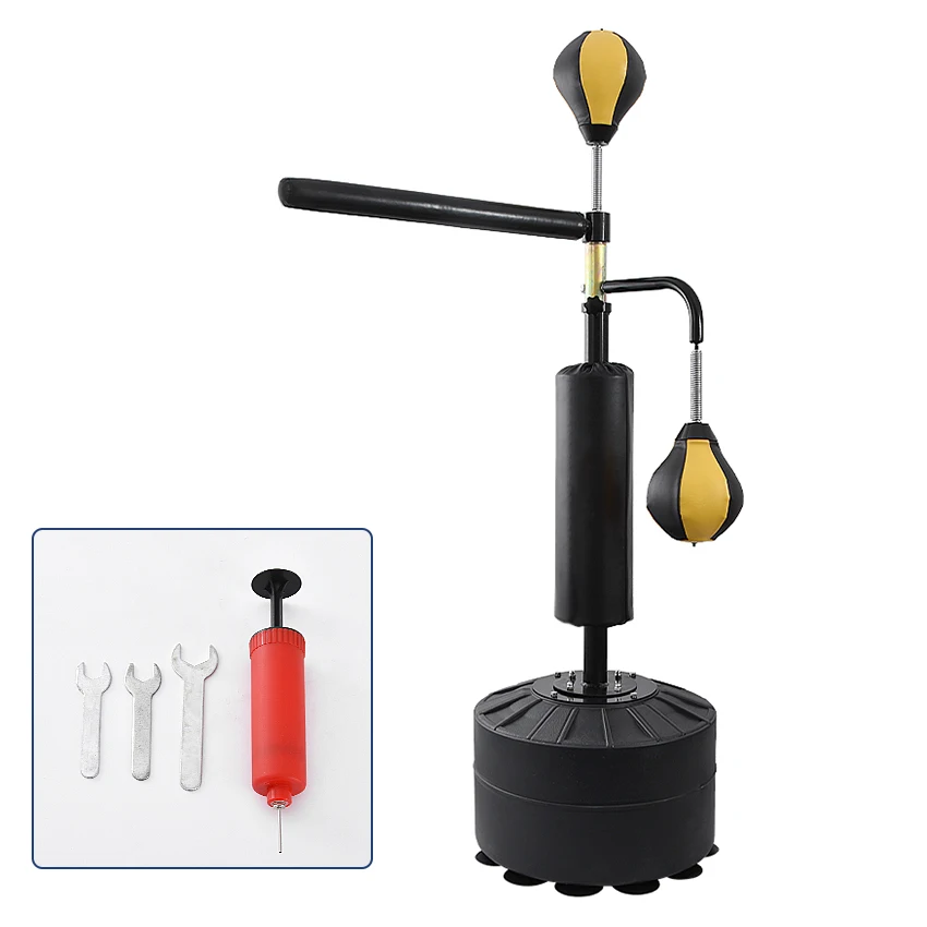 

Stable Base Stand Boxen Set With Air Pump Speed Reaction Training Rod Bouncy Ball Punching Ball Boxing Tumbler Fitness Trainer