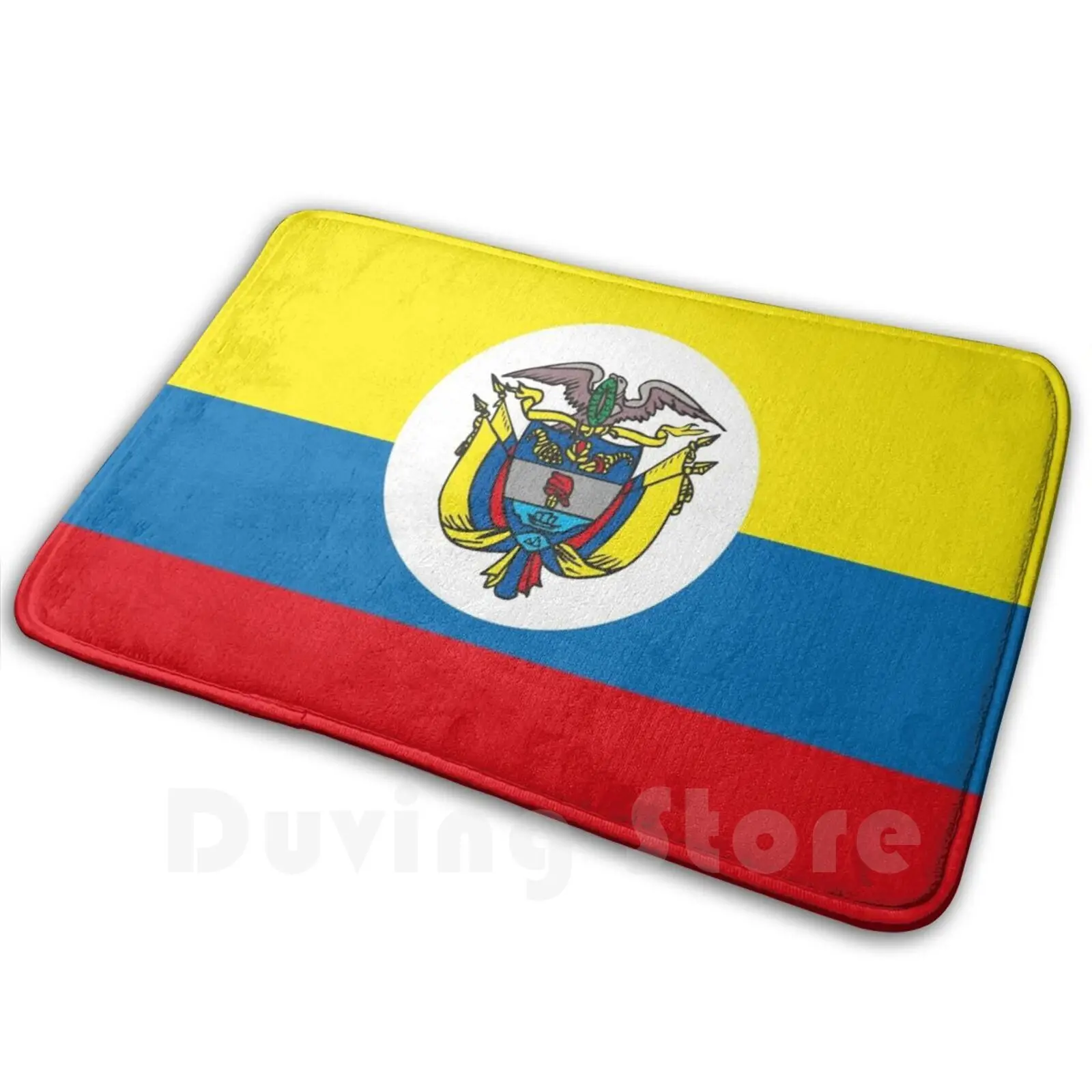 Colombia Soft Non-Slip Mat Rug 1809 Carpet Cushion Colombia America Hispanic Latin Latino Spanish South America Cool