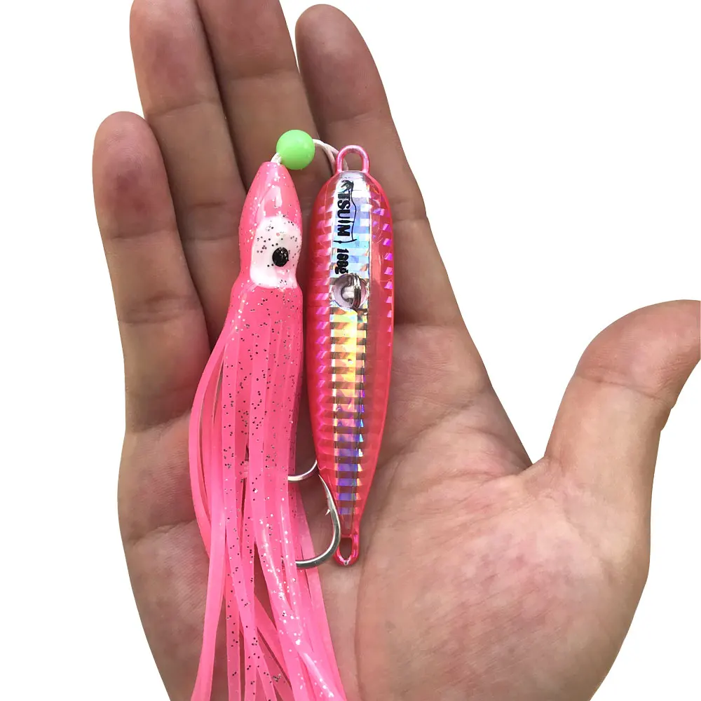 AS Inchiku Metal Jig Octopus Skirt Snapper Grouper 100g120g150g200g Slow Jigging Artificial Bait Fishing Tackle