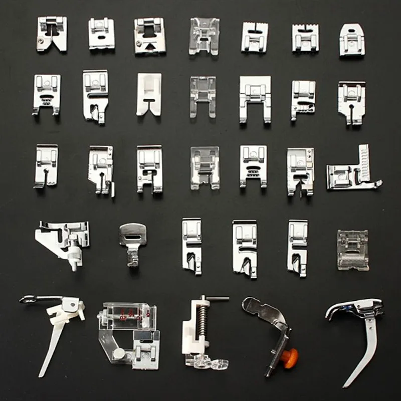 82 Pcs Kit Presser Foot for Sewing Machines Accessories Contain Mesoporous Embroidery Ruler Holder Sewing Beads Presser Foot