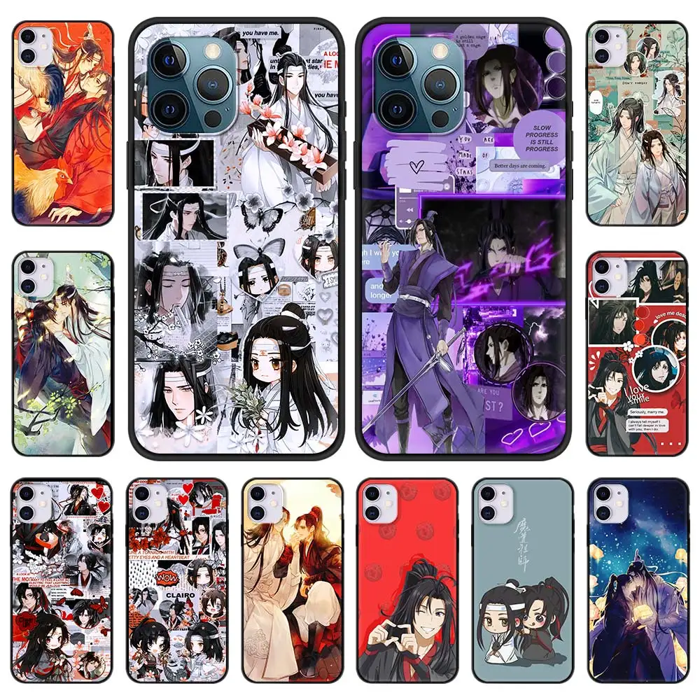 

Mo Dao Zu Shi Wei Wuxian Anime Book Case for iPhone 13 14 15 11 12 Pro Max 7 8 Plus SE X XR XS Luxury Silicone Cover Phone Cases