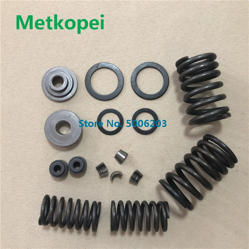 Mothrcycle CG125 CG150 conjunto de válvula válvula de resorte clip de bloqueo de asiento pin de arrastre de agua para Honda 125cc CG 125 entrada y escape