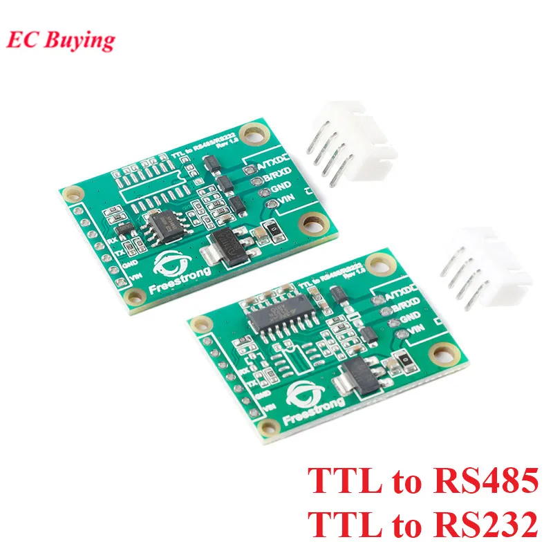 2Pcs/1pc TTL-485 TTL-232 TTL to RS232 RS485 Conversion Adapter Board Converter Module 3.3V Suitable MCore PCB RS-485 RS-232