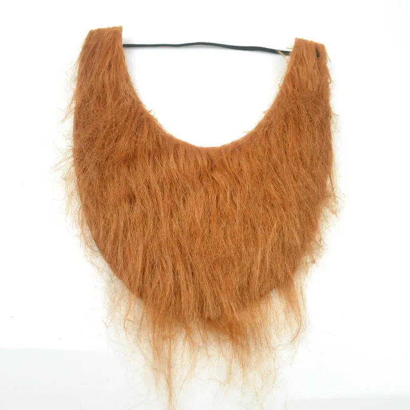 Grappige nepbaard rekwisieten Halloween Party mannen aankleden grote baard bruine snor kinderen