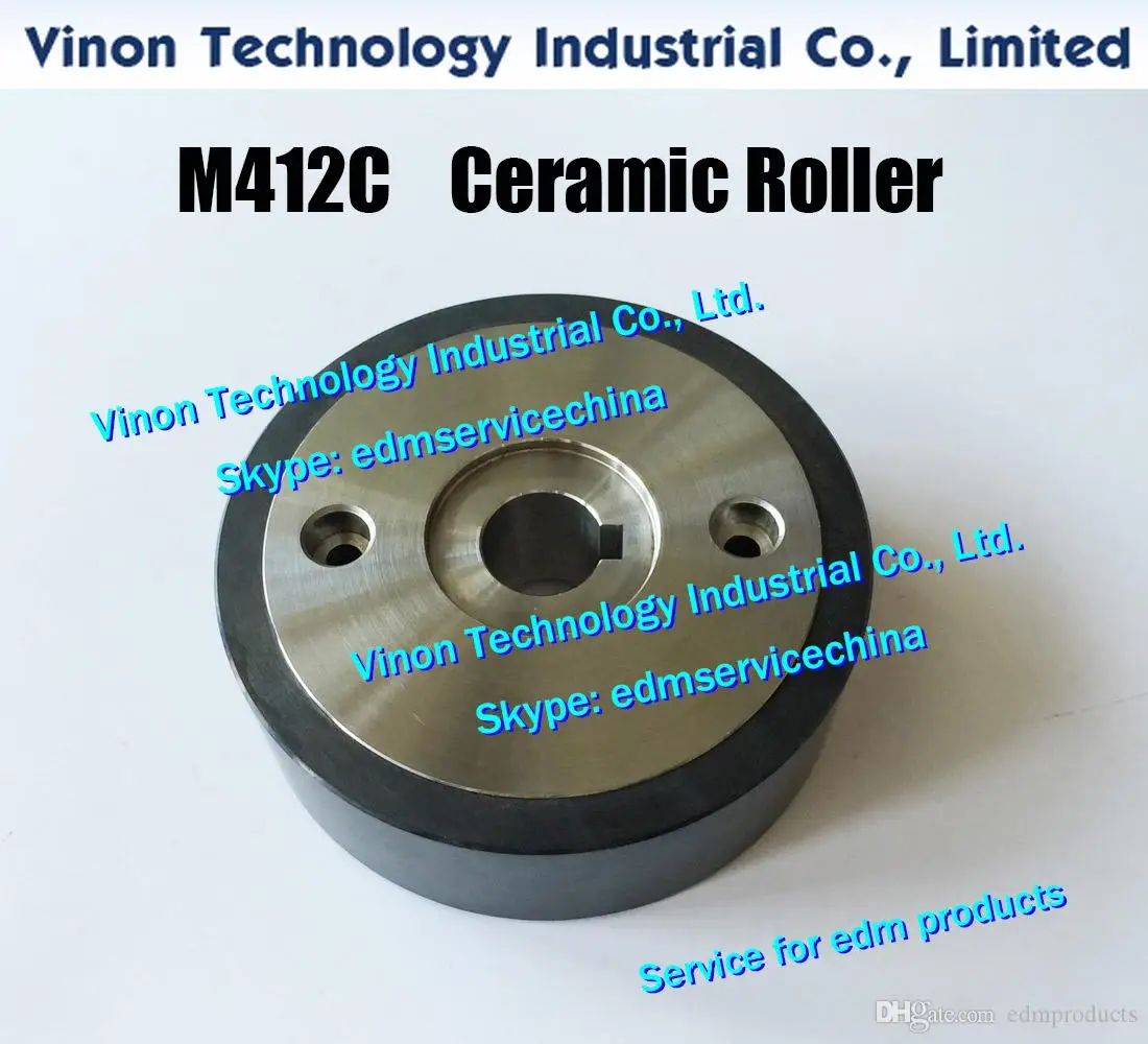 X055C662G51 M412C MV Pinch Roller Ø80x25t (Black Ceramic type) X055-C662-G51,DBC53A,DBC5300 Feed section for BA,MV