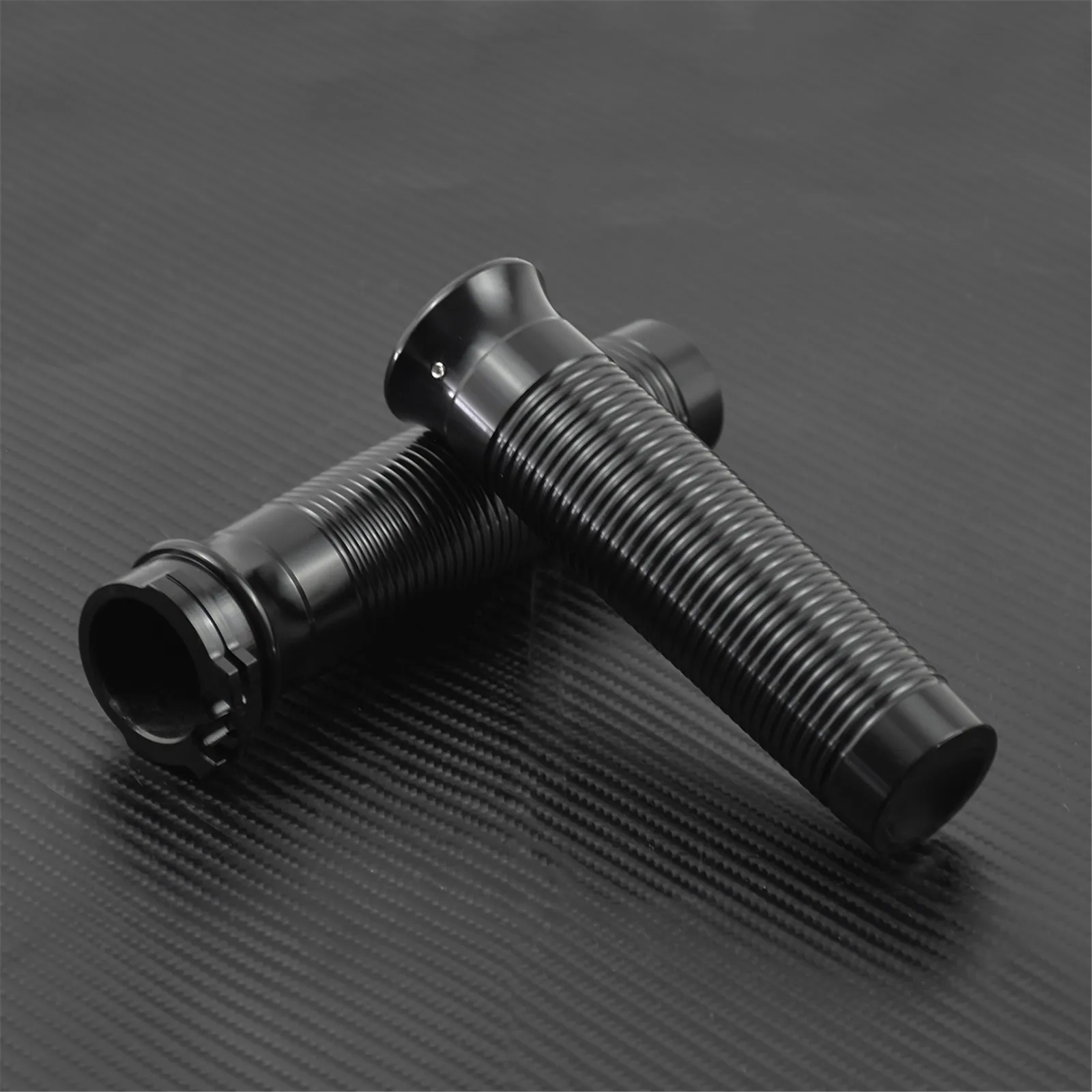 Motorcycle 1\'\' 25mmAluminum Handlebar Hand Grips Black/Chrome For Harley Chopper Bobber Sportster 883 Dyna Softail Street Bob