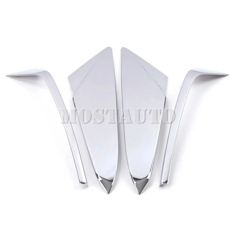 

For Cadillac XT5 2016-2019 ABS Chrome Rear Side Spoiler Wing Decoration Cover 4pcs Car Accessories Interior Car Decor Car Trim