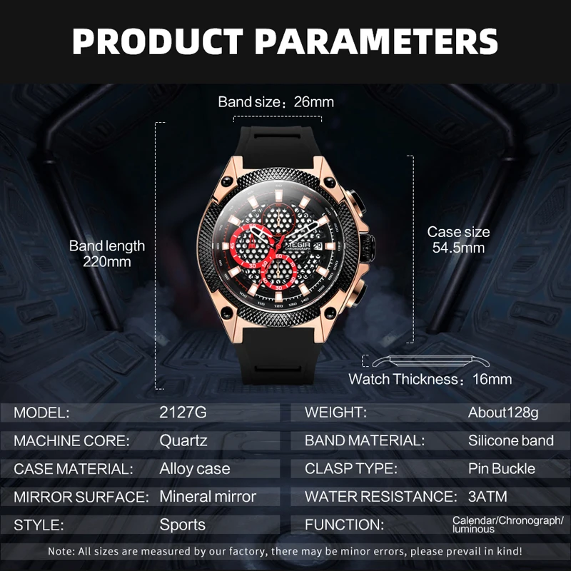 Relogio MEGIR New Sport Men Watch Famous Luxury Brand Chronograph Military Fashion Men\'s Silicone Quartz Clock Men Watches