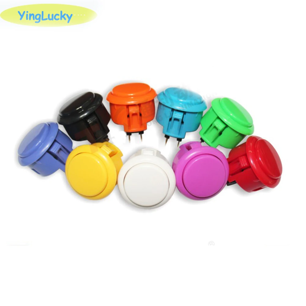 10 pcs Original Sanwa Button Obsf-30 Obsf-24 Arcade Buttons 30mm 24mm For ARCADE  BOX  Pandora Box PS3 PS4 Raspberry Pi MAME