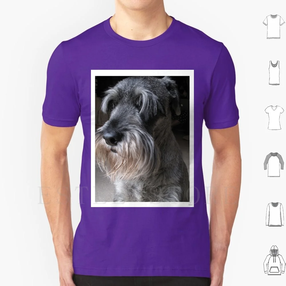 Schnauzer Love T Shirt Herren Baumwolle 6xl Schnauzer Hund Bart Grau
