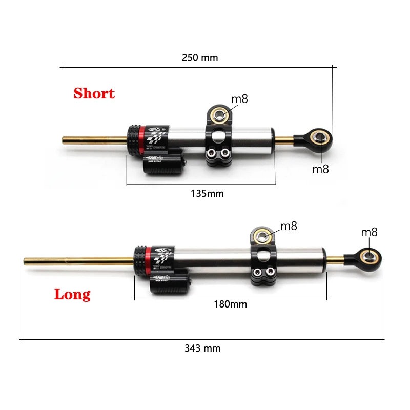 \Universal Motorcycle Adjustable Stabilizer Steering Damper for Yamaha FZ6 FZ1 N/S FAZER FZ8 FZ-6 FZ-6R FAZER600 FZ1S 1000N