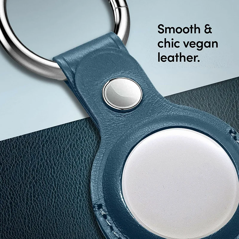 Dành Cho Apple Airtags Ốp Lưng Móc Khóa Da Bảo Vệ Cho Airtag Theo Dõi Thiết Bị Định Vị Thiết Bị Chống Thất Lạc Cho Airtag Không Thẻ Ốp Lưng llavero