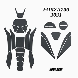 Motorcycle Carbon Fairing Sticker Full Kits For Forza750 NSS750 Honda Scooter Tank Pad Protector Sticker