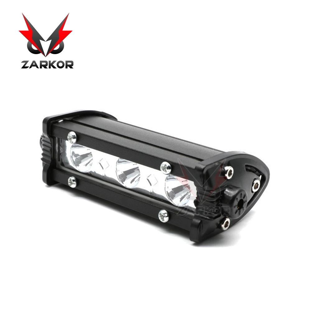 Zarkor Car LED Work lights 9.45cm Mini 6000lm 9W ATV Mountain bike light Combo external LED BAR 4x4 accessories off road