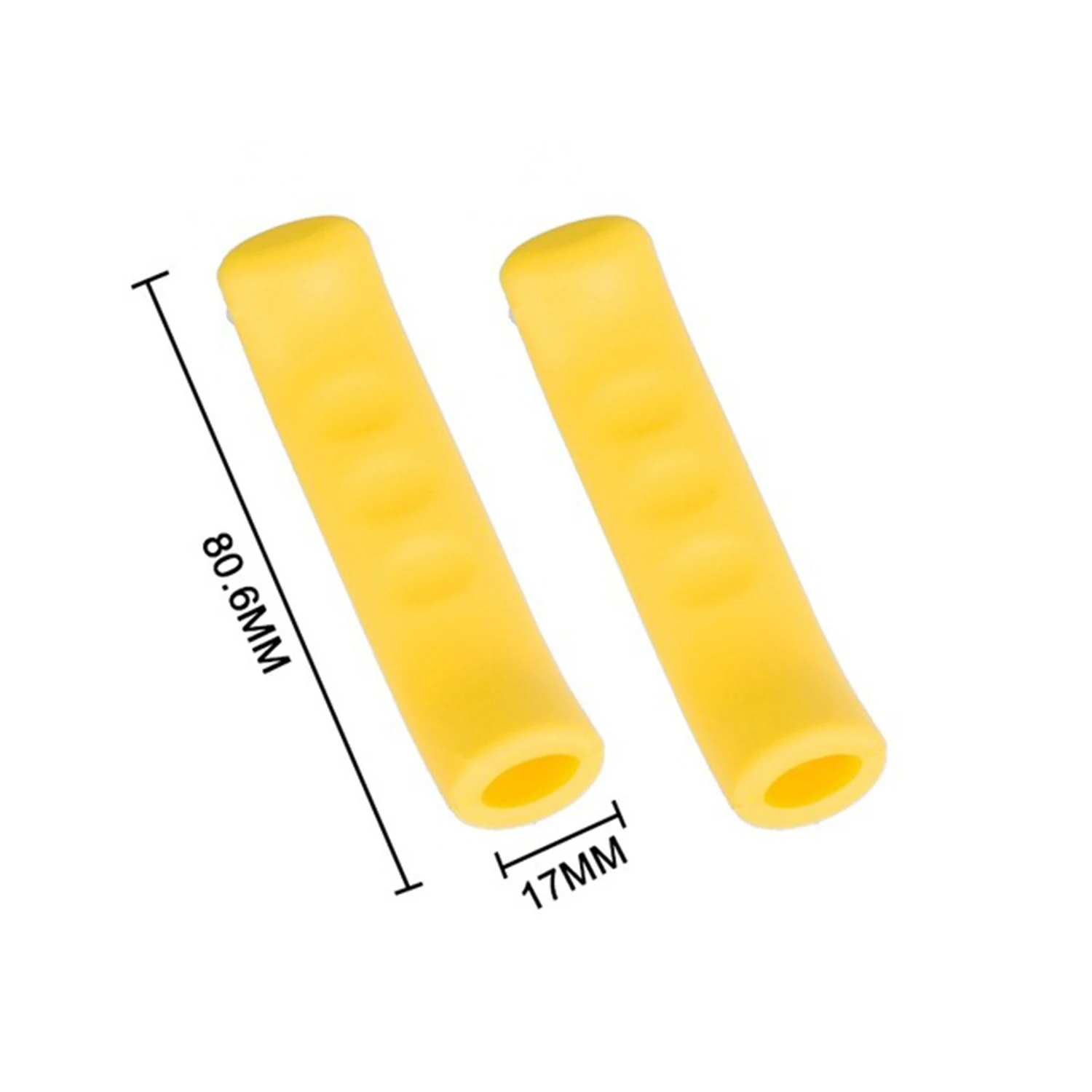 1 Pair Yellow Silicone Brake Handlebar Protector Rubber Brake Lever Protective Jacket for Xiaomi Electric Scooter Accessories