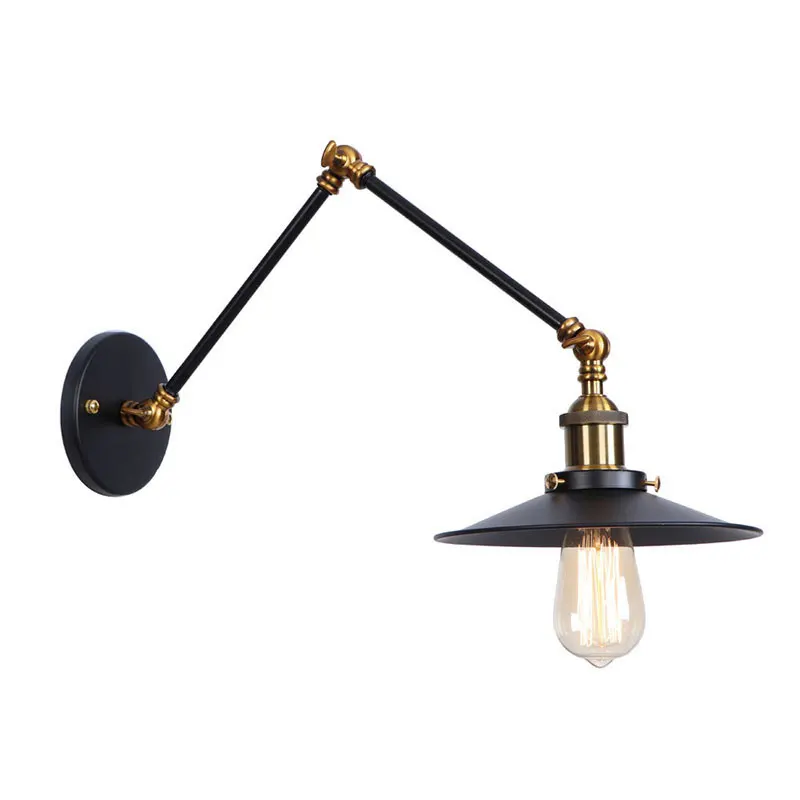 americano retro loft industria ferro dobravel lampada de cabeceira quarto estudo escritorio lampada parede simples estudo corredor escada luz sutia 01