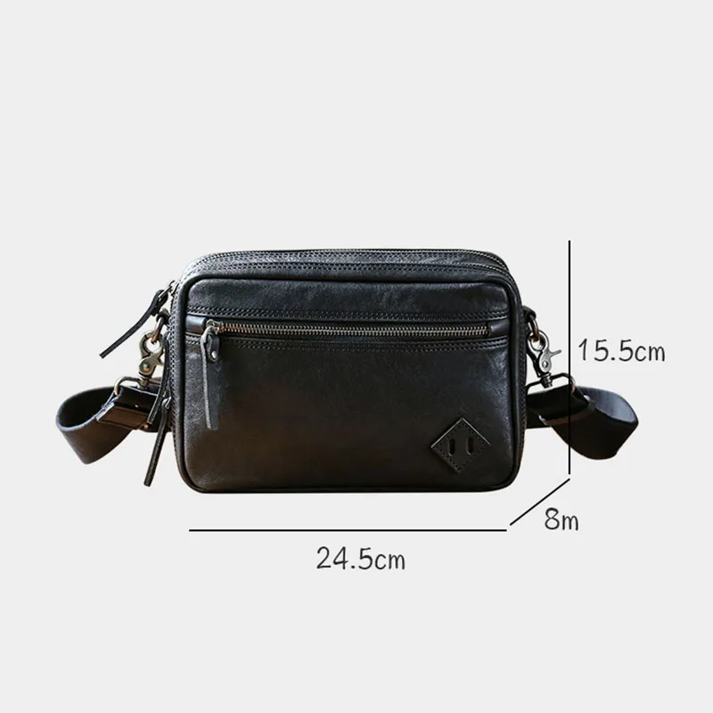 Imagem -06 - Aetoo Bolsa de Ombro de Couro Masculino Primeira Camada de Couro Bolsa de Mensageiro Casual Bolsa de Mensageiro Masculino