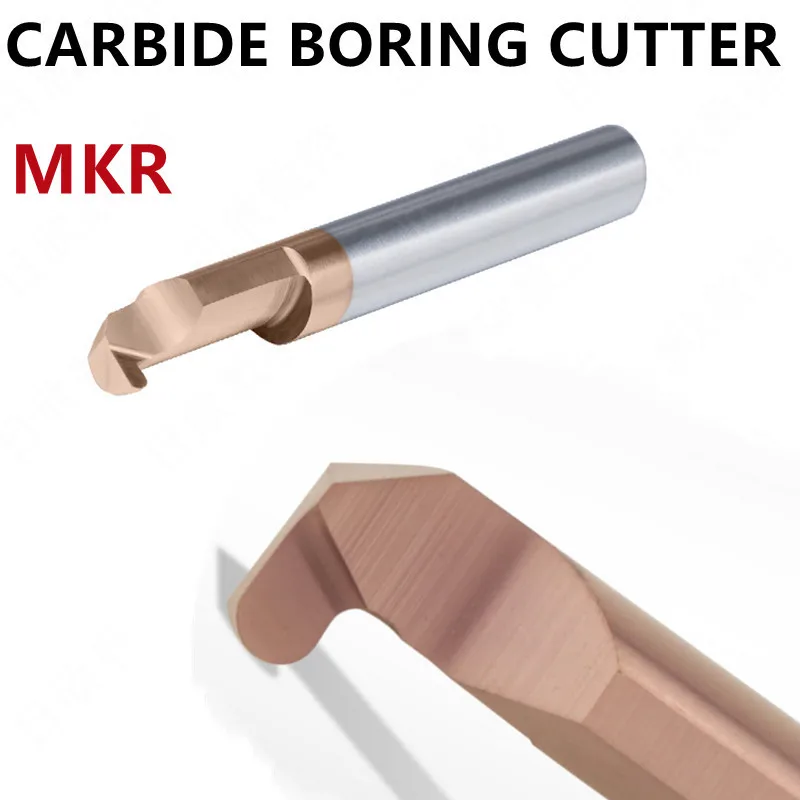 MKR Inner hole grooving Boring Tool Turning Lathe Groove Cutter Tungsten Carbide Alloy Bar Mini Internal Lathe Turing Tool