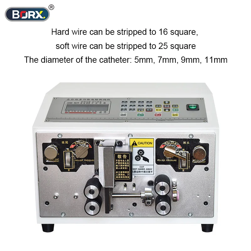 BORX Full Automatic Computer Hardwire Flexible Line Cutting Stripping Machine Wire Stripping Clipping Machine